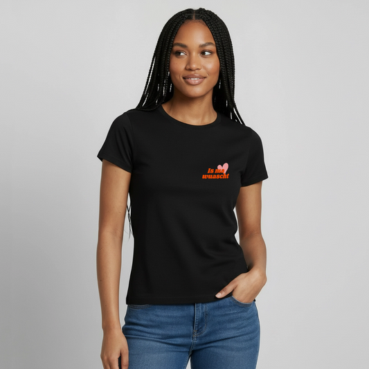 Is ma wuascht, Frauen T-shirt - Schwarz