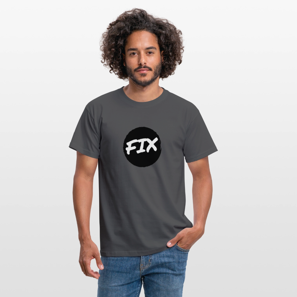 Fix - 100% sicher, fix hoit Oida ;-) Wiener Spruch, Männer T-Shirt - Anthrazit
