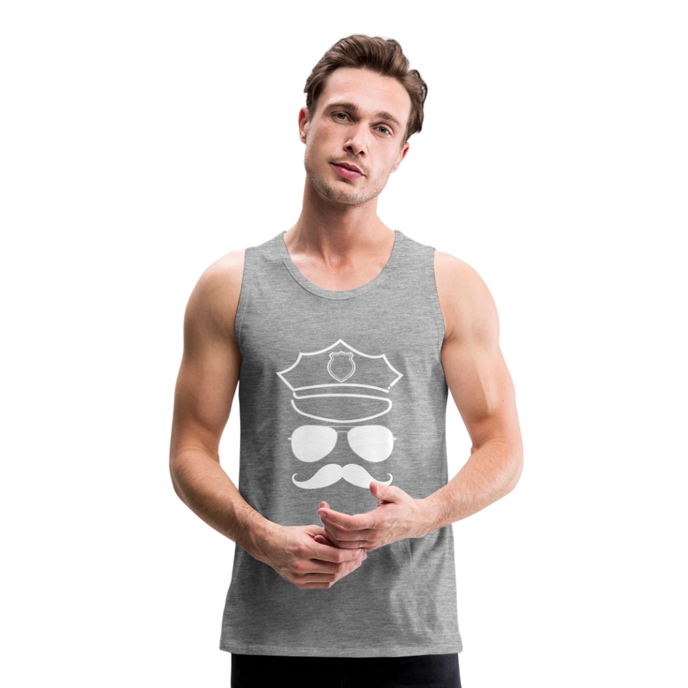 Hot Daddy - Männer Premium Tank Top - Grau meliert