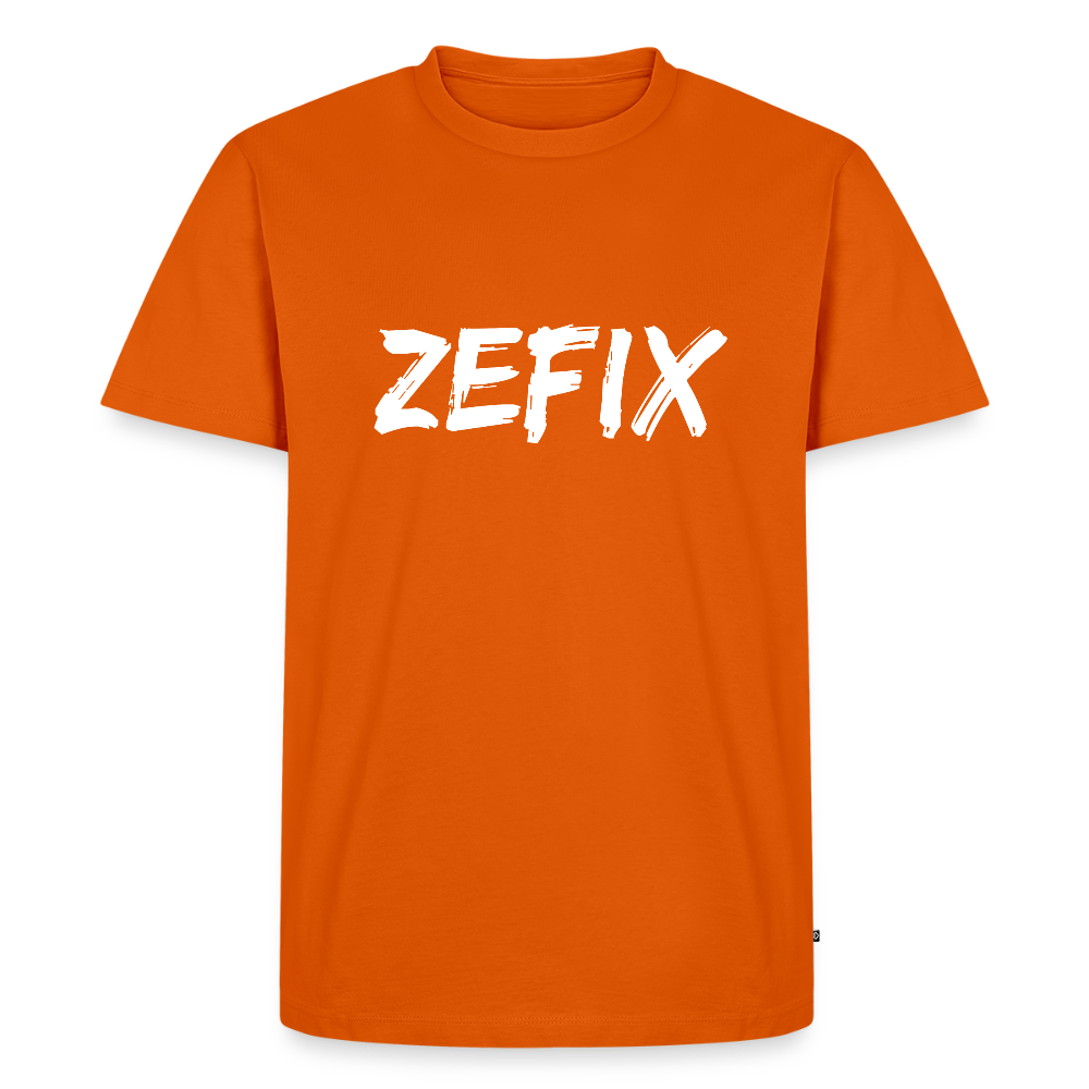 Zefix, Männer Premium T-Shirt - Orange 