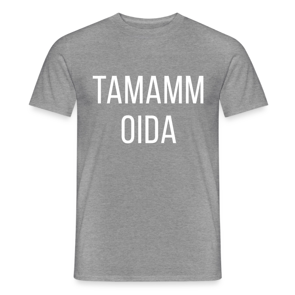 TAMAMM OIDA, Männer T-Shirt - Graphit meliert