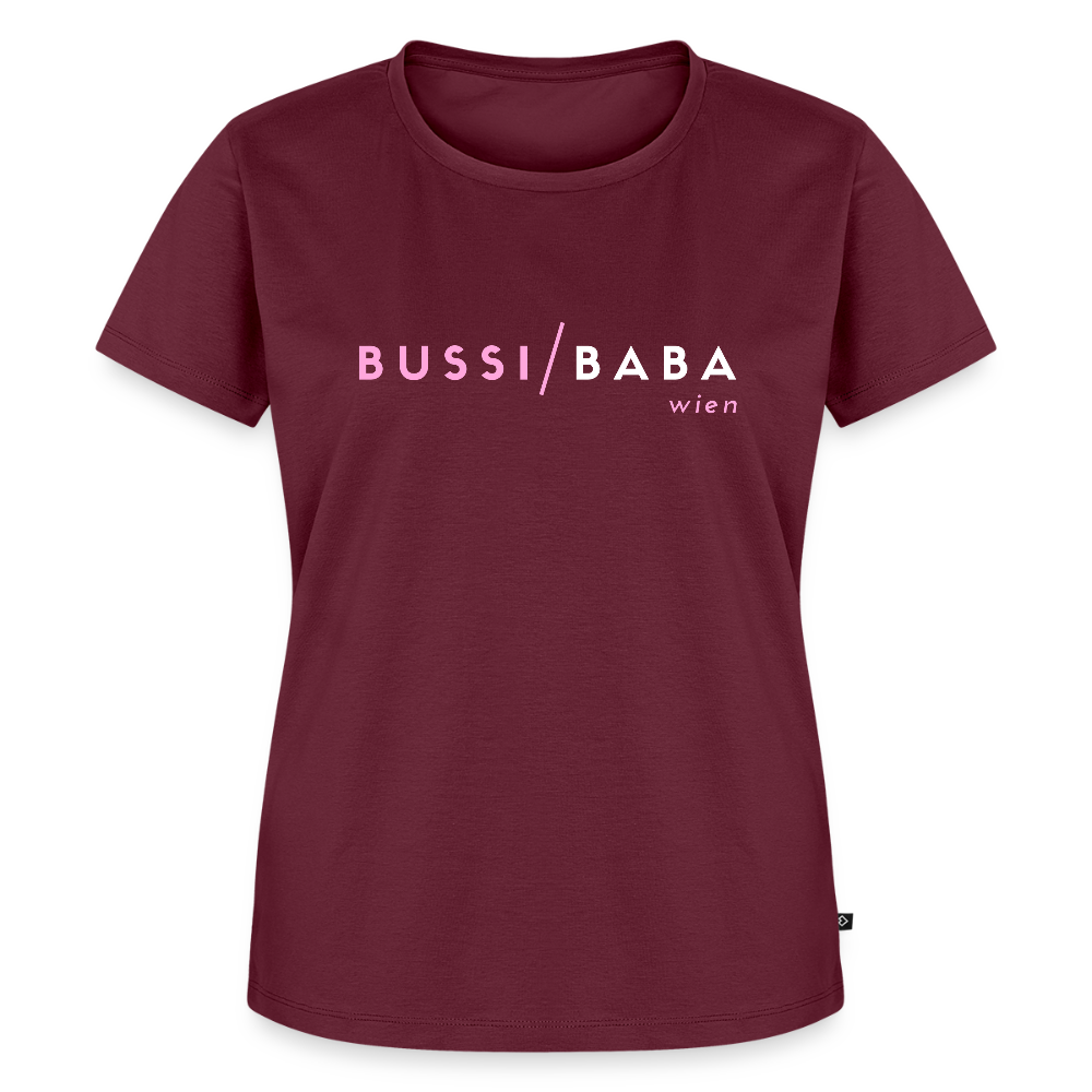 Bussi / Baba Wien rosa, Frauen Premium T-Shirt - Burgunderrot