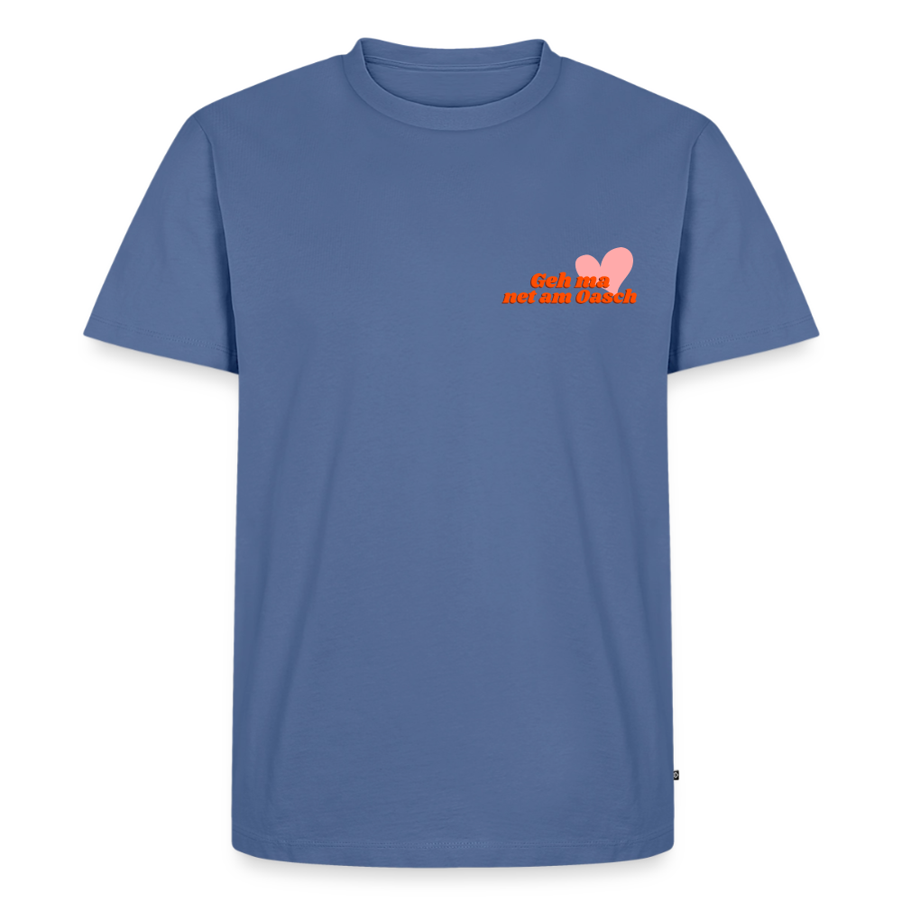 Geh ma net am Oasch, Männer Bio T-Shirt - Taubenblau