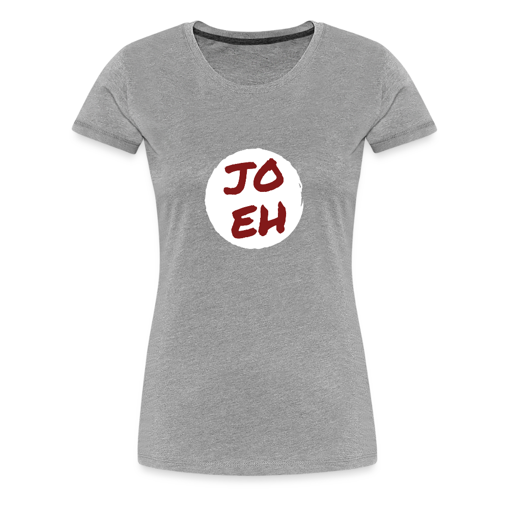 Jo eh - Ja, werde ich sicher eh nicht machen ;-)  Frauen Premium T-Shirt - Grau meliert