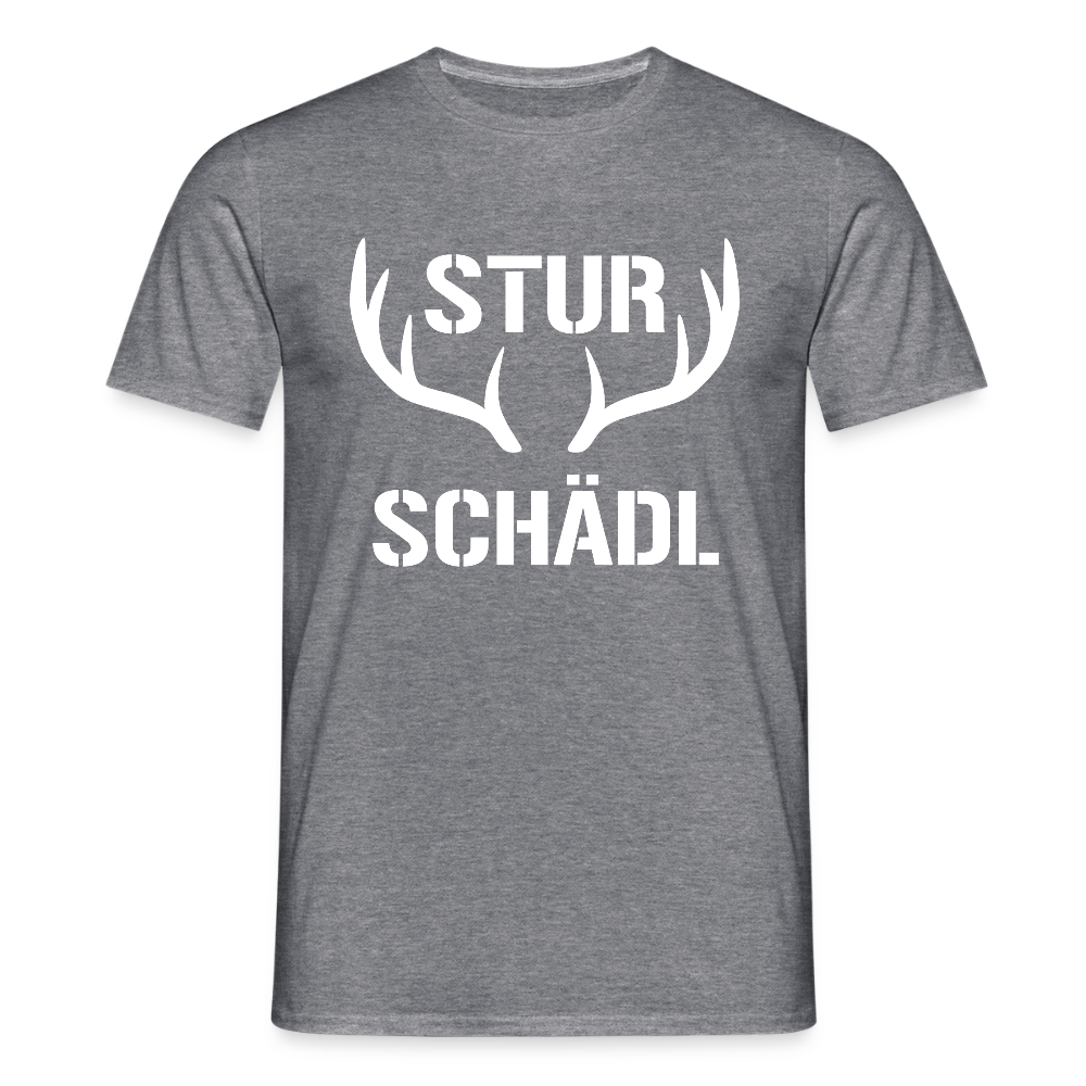 Sturschädl,  Männer T-Shirt - Graphit meliert