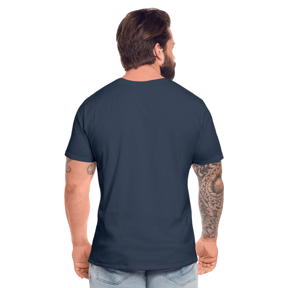 Wiener Riesenrad weiß - Männer Premium Bio T-Shirt - Navy