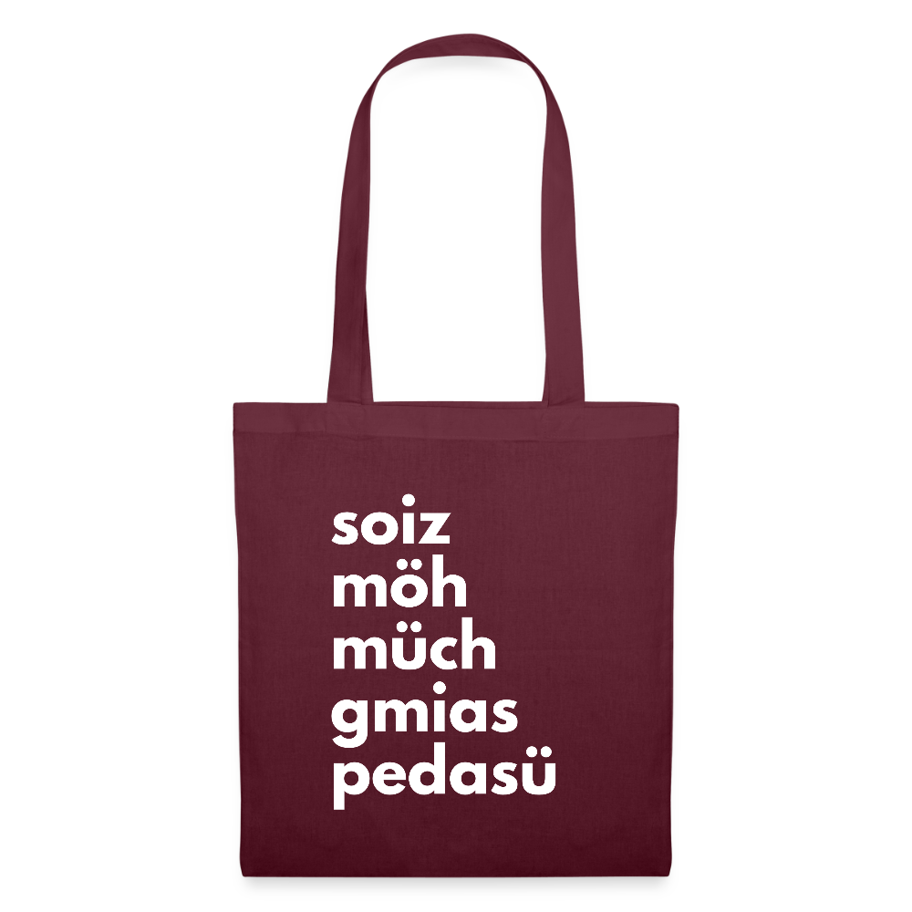 Einkaufsliste, Sackerl - Burgunderrot