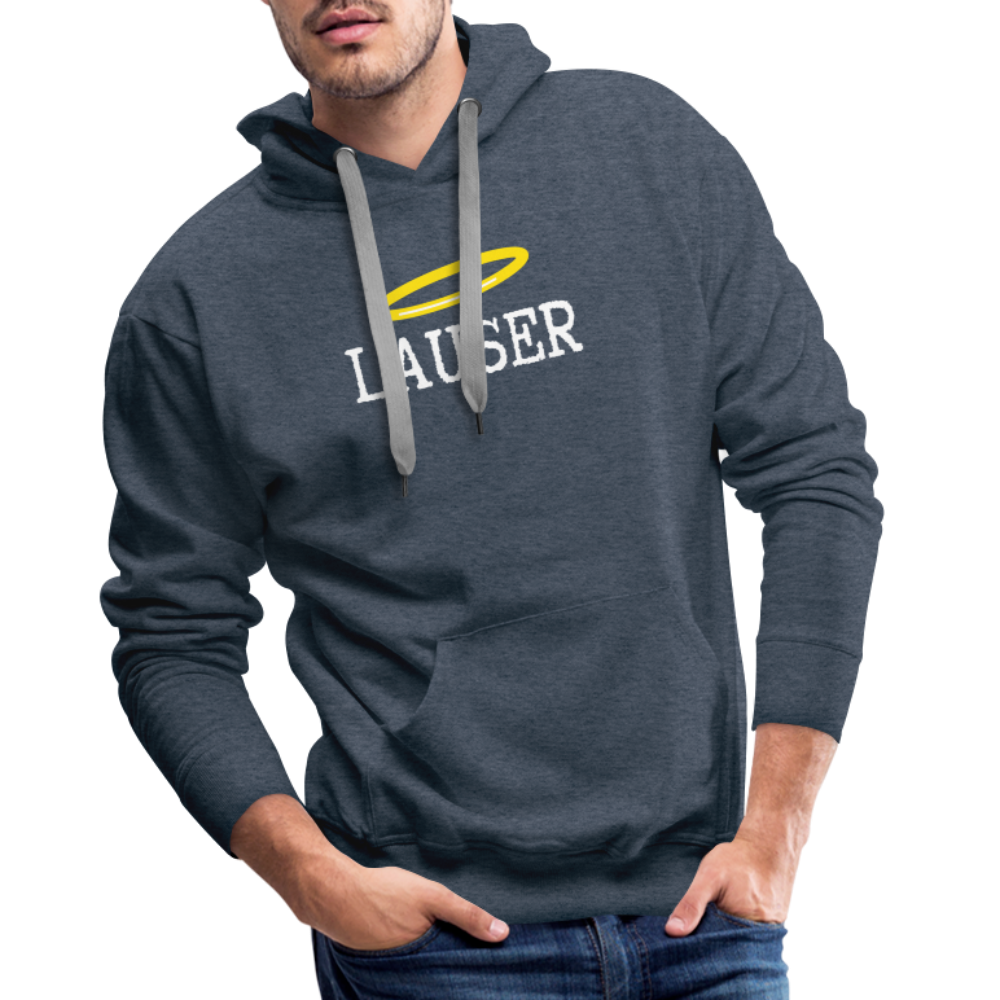 Lauser, österreichischer Lausbub - Männer Premium Hoodie/ Kapuzenpullover - Jeansblau