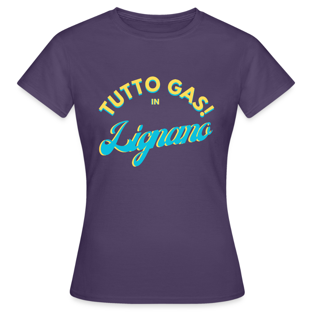 TUTTO GAS! in Lignano - Frauen T-Shirt - Dunkellila