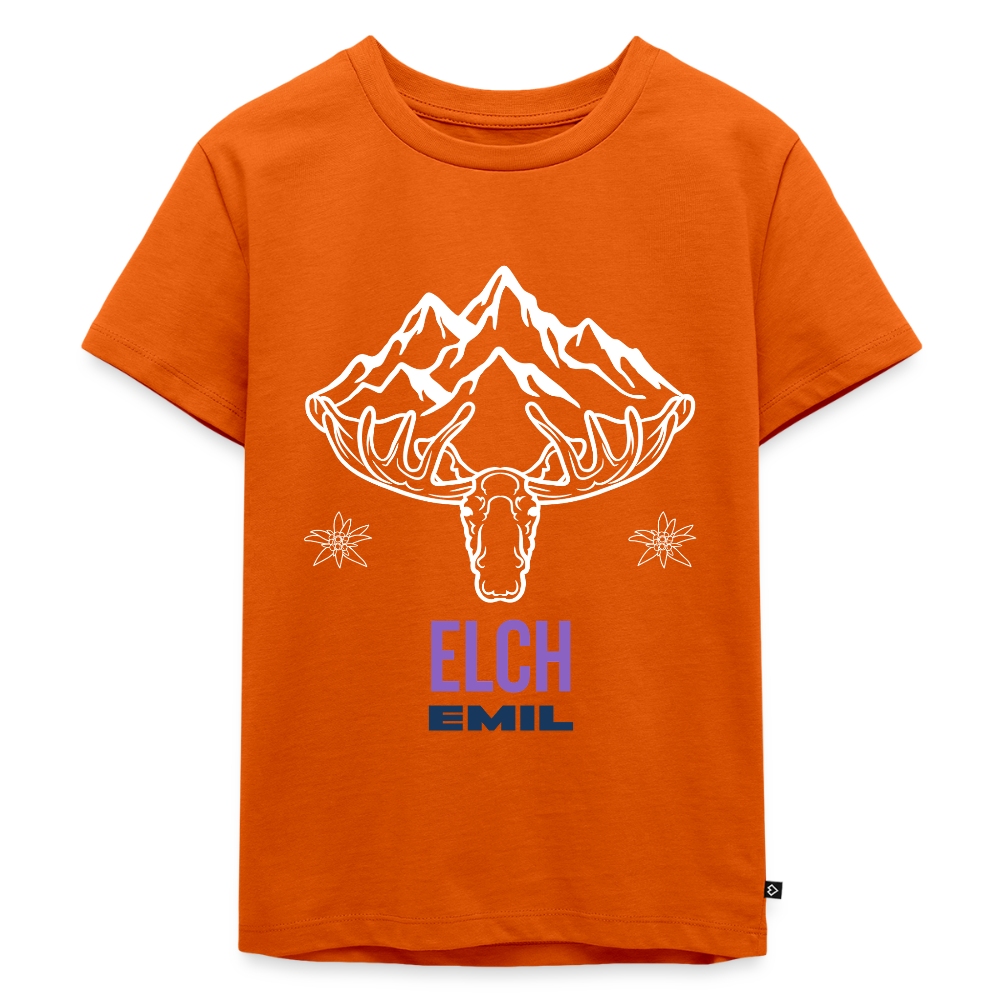 Elch Emil in Österreich, Kinder Premium T-Shirt - Orange 