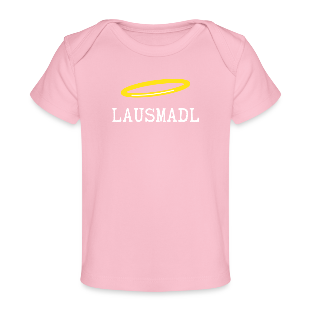 Lausmadl, bayerisches und österreichisches Lausmädchen oder Lausmädl, Baby Bio-T-Shirt - Hellrosa