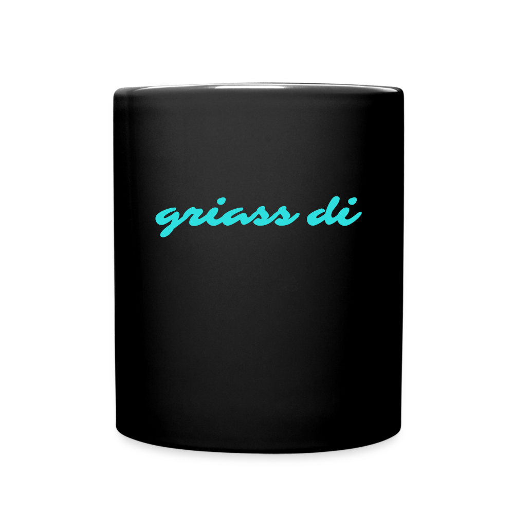 griass di - grüß dich, Häferl (dt. Tasse) schwarz - Schwarz