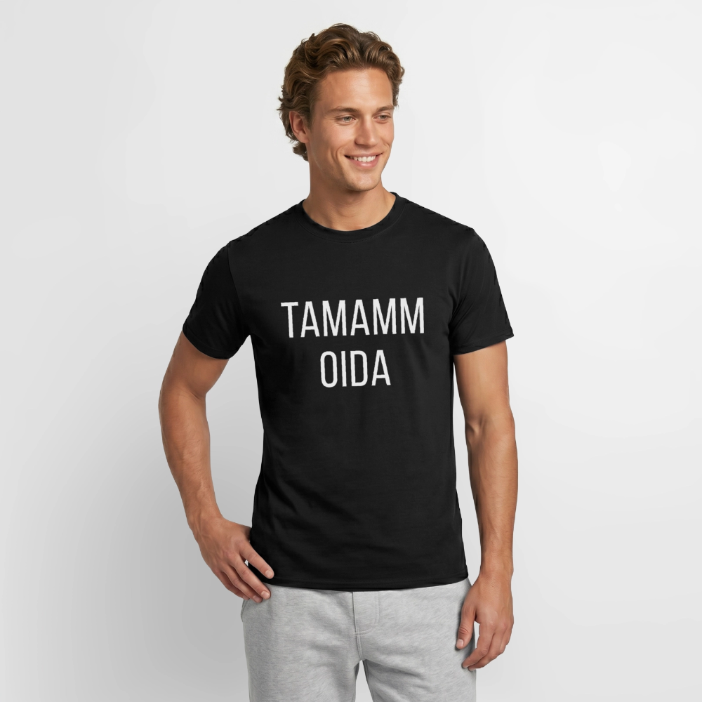 TAMAMM OIDA, Männer T-Shirt - Schwarz