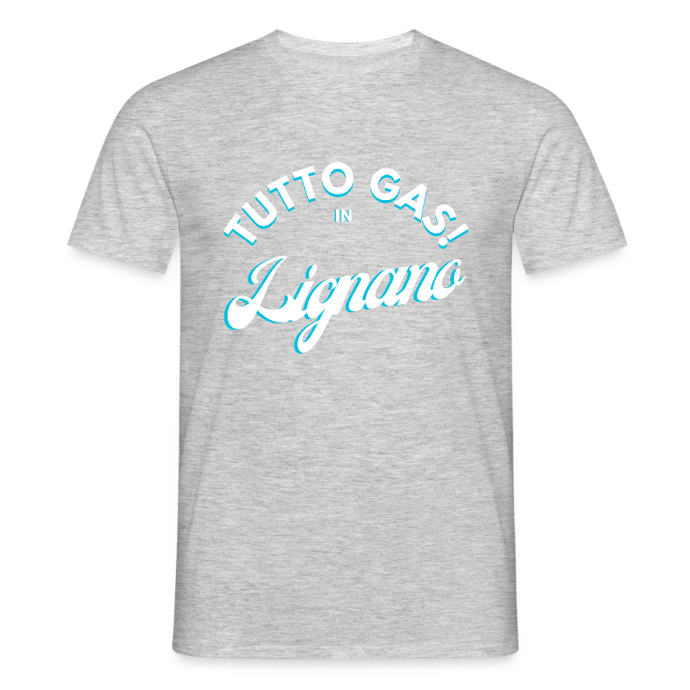 TUTTO GAS! in Lignano,  Männer T-Shirt - Grau meliert