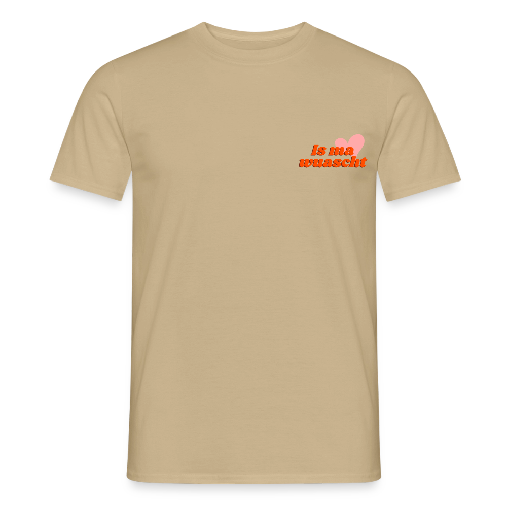 Is ma wuascht, Männer T-shirt - Sandbeige