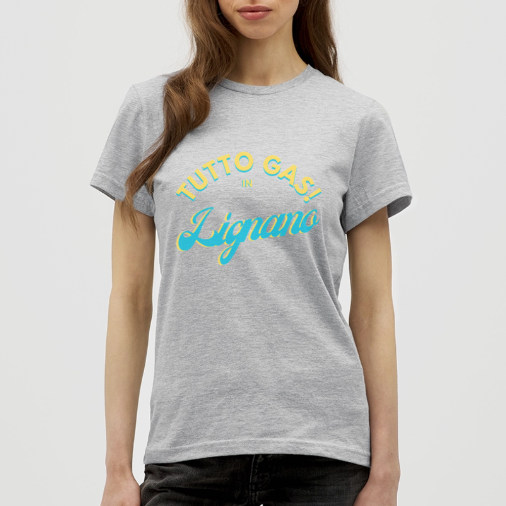 TUTTO GAS! in Lignano - Frauen T-Shirt - Grau meliert