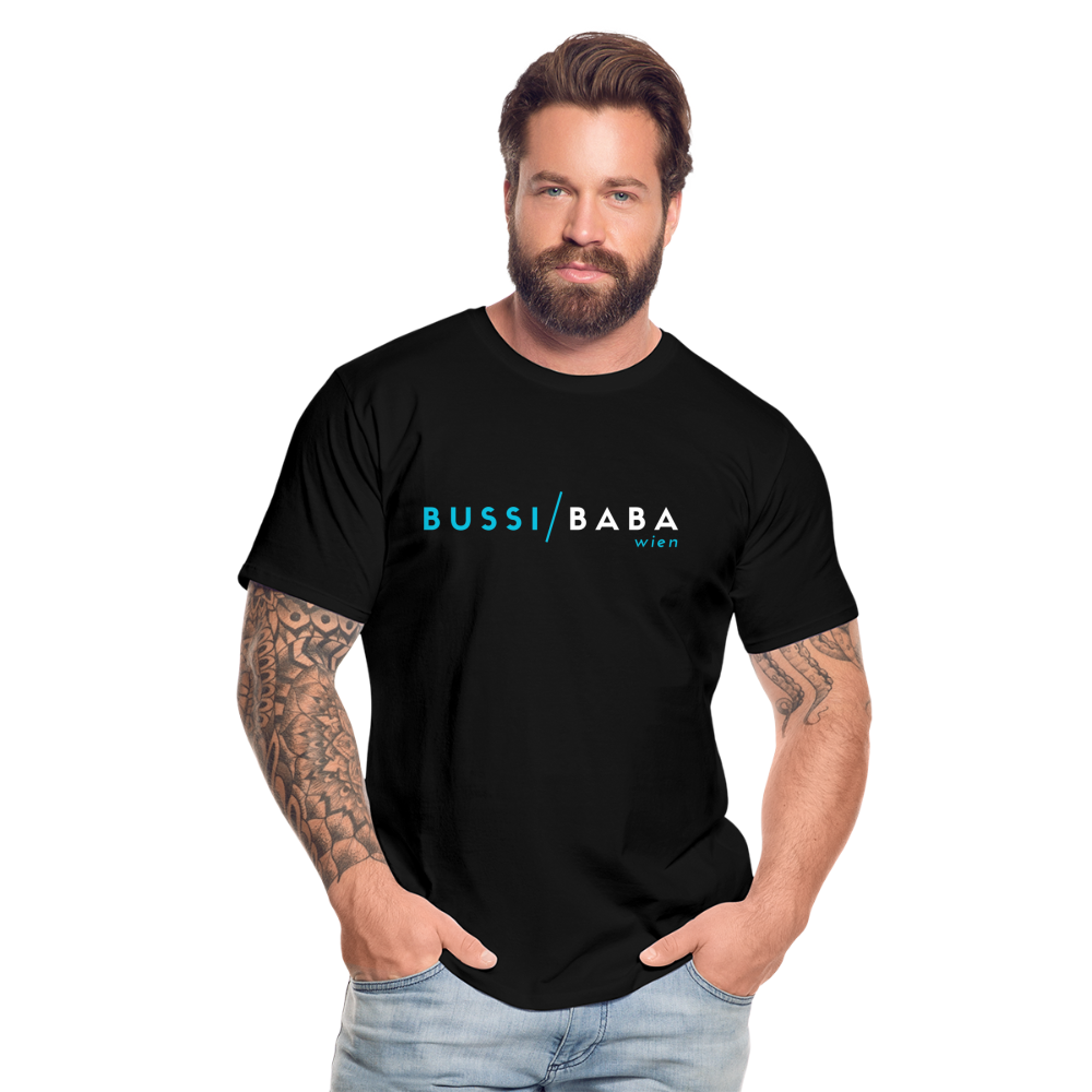 Bussi Baba Wien aquablau - Men’s Premium Organic T-Shirt - Schwarz