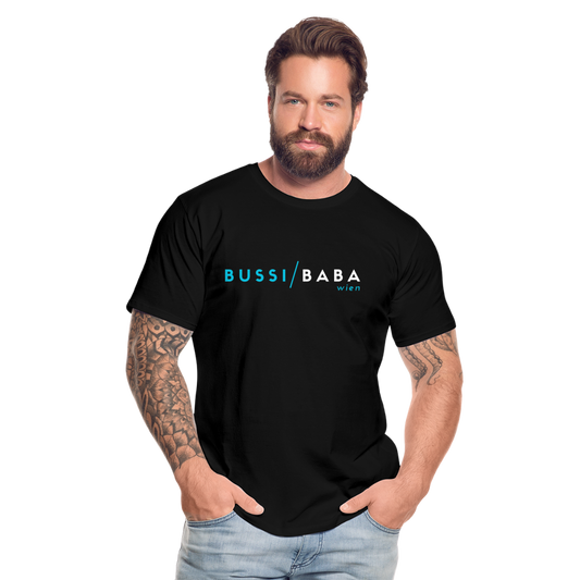 Bussi Baba Wien aquablau - Men’s Premium Organic T-Shirt - Schwarz