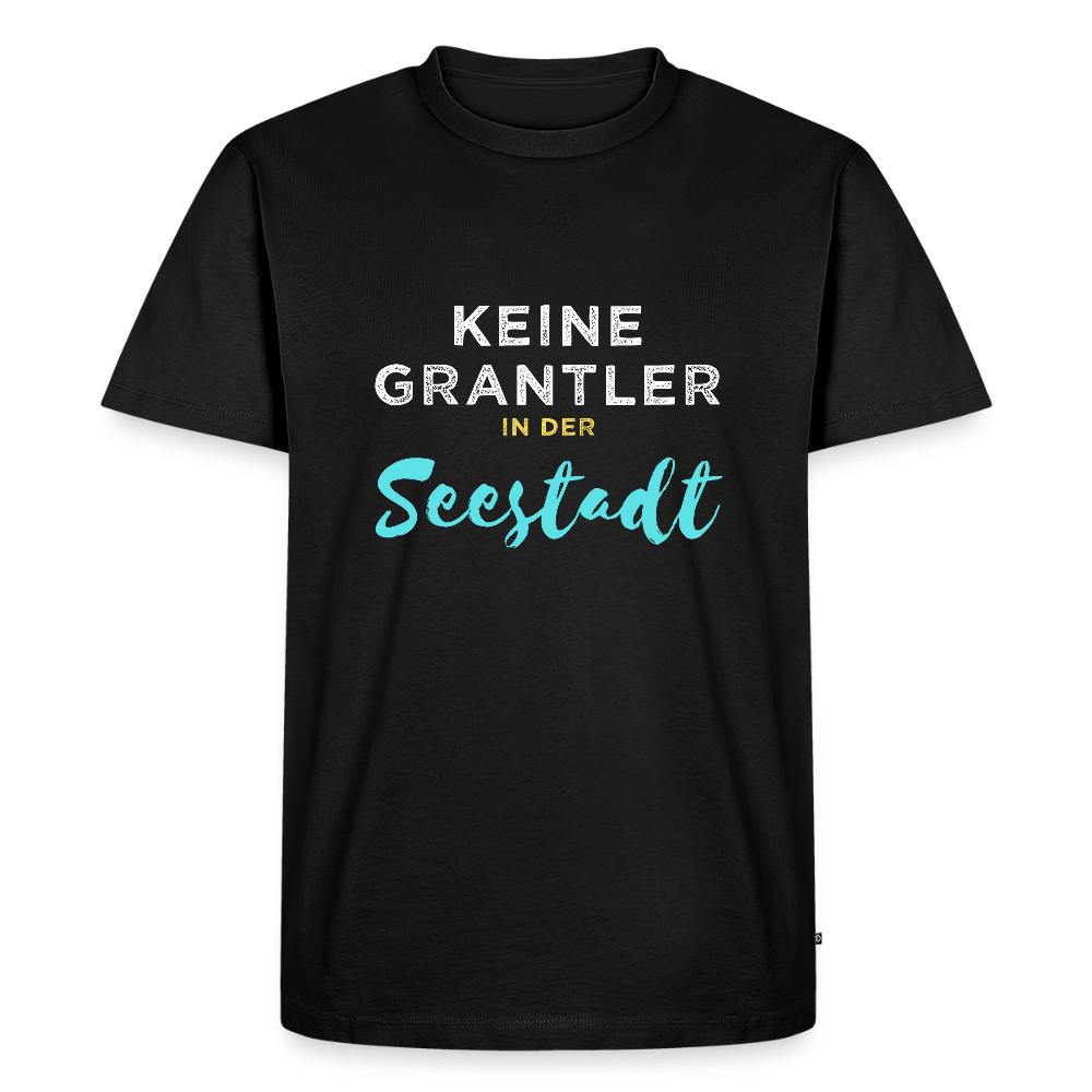 Keine Grantler in der (Wiener) Seestadt, Männer Premium T-Shirt - Schwarz