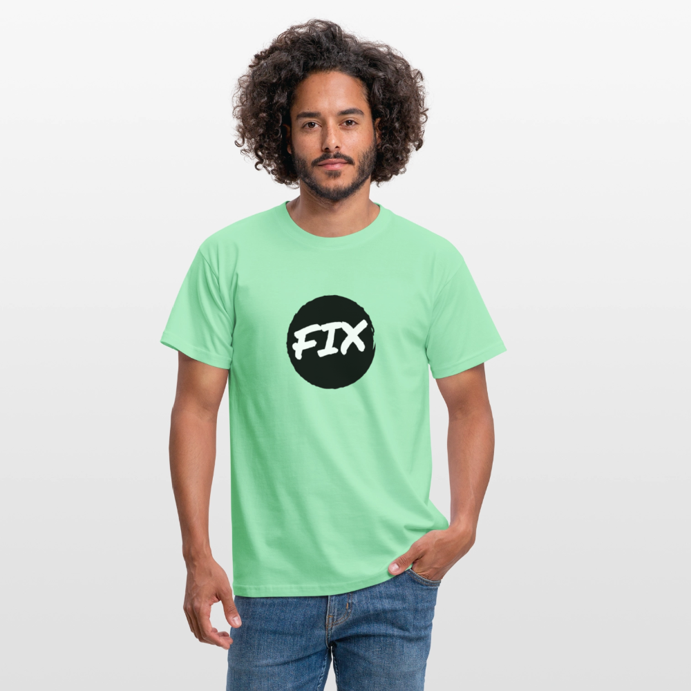 Fix - 100% sicher, fix hoit Oida ;-) Wiener Spruch, Männer T-Shirt - Mintgrün