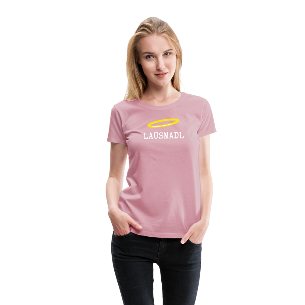 Lausmadl, bayerisches und österreichisches Lausmädchen oder Lausmädl, Frauen Premium T-Shirt - Hellrosa