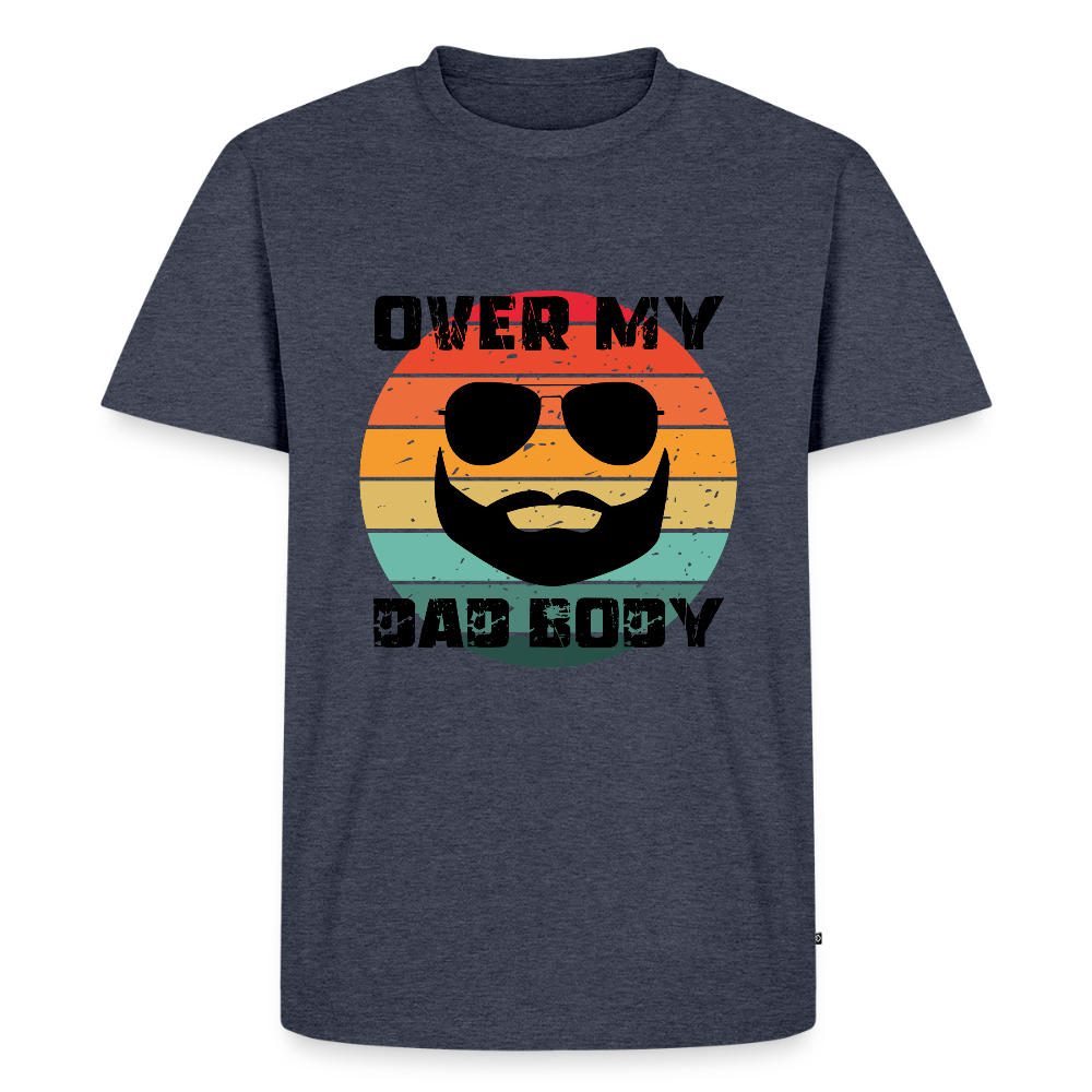 Over My Dad Body - Daddy, Vatertag, Männer Premium T-Shirt - Jeansblau 
