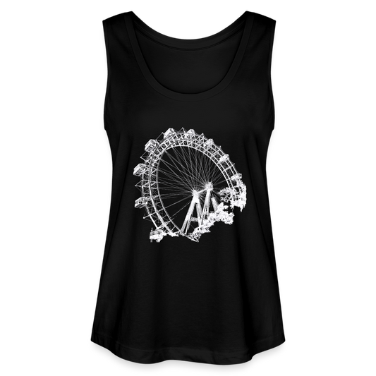 Wiener Riesenrad weiß - Stanley/ Stella Frauen Bio Tank Top - Schwarz