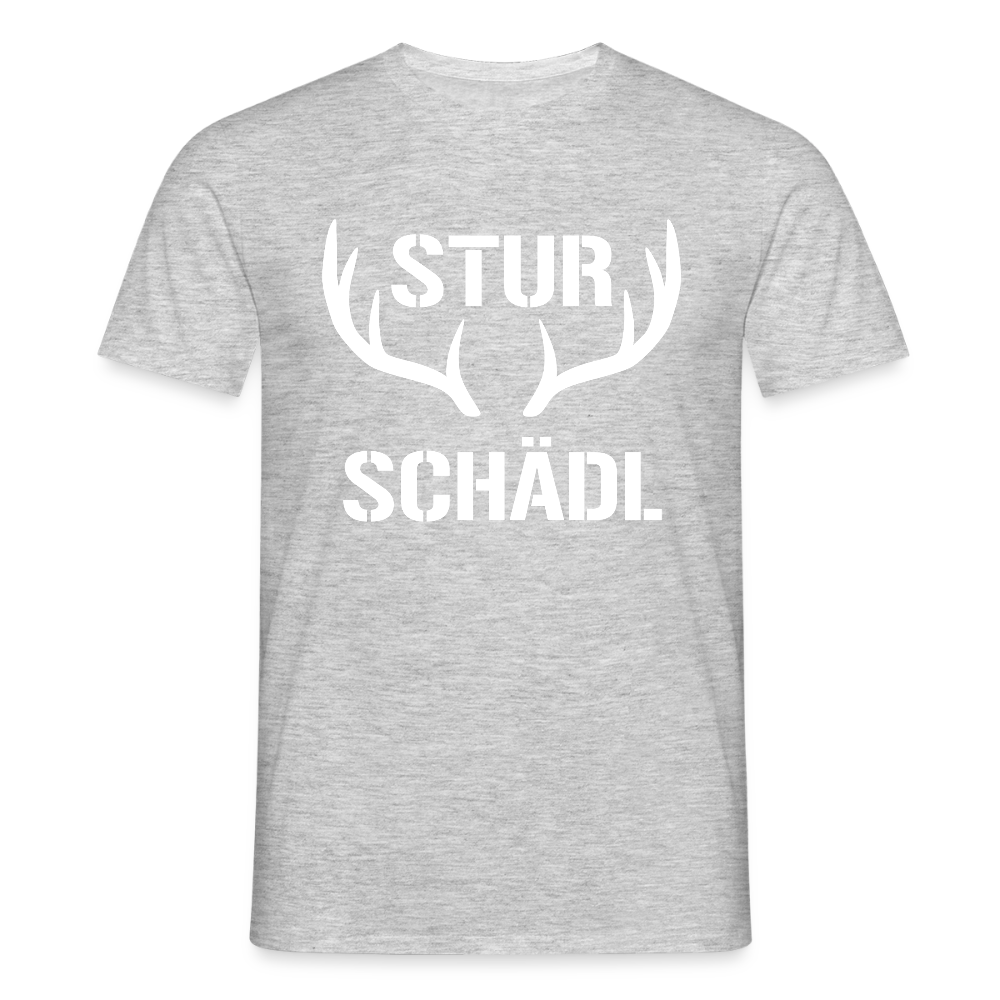 Sturschädl,  Männer T-Shirt - Grau meliert
