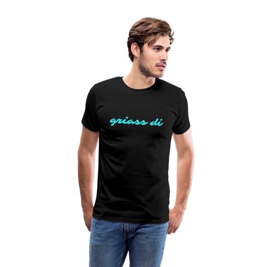 griass di - grüß dich, Männer Premium T-Shirt - Schwarz