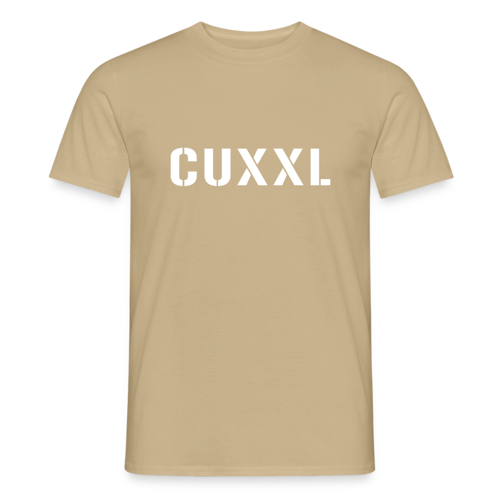 CUXXL, Männer T-Shirt - Sandbeige