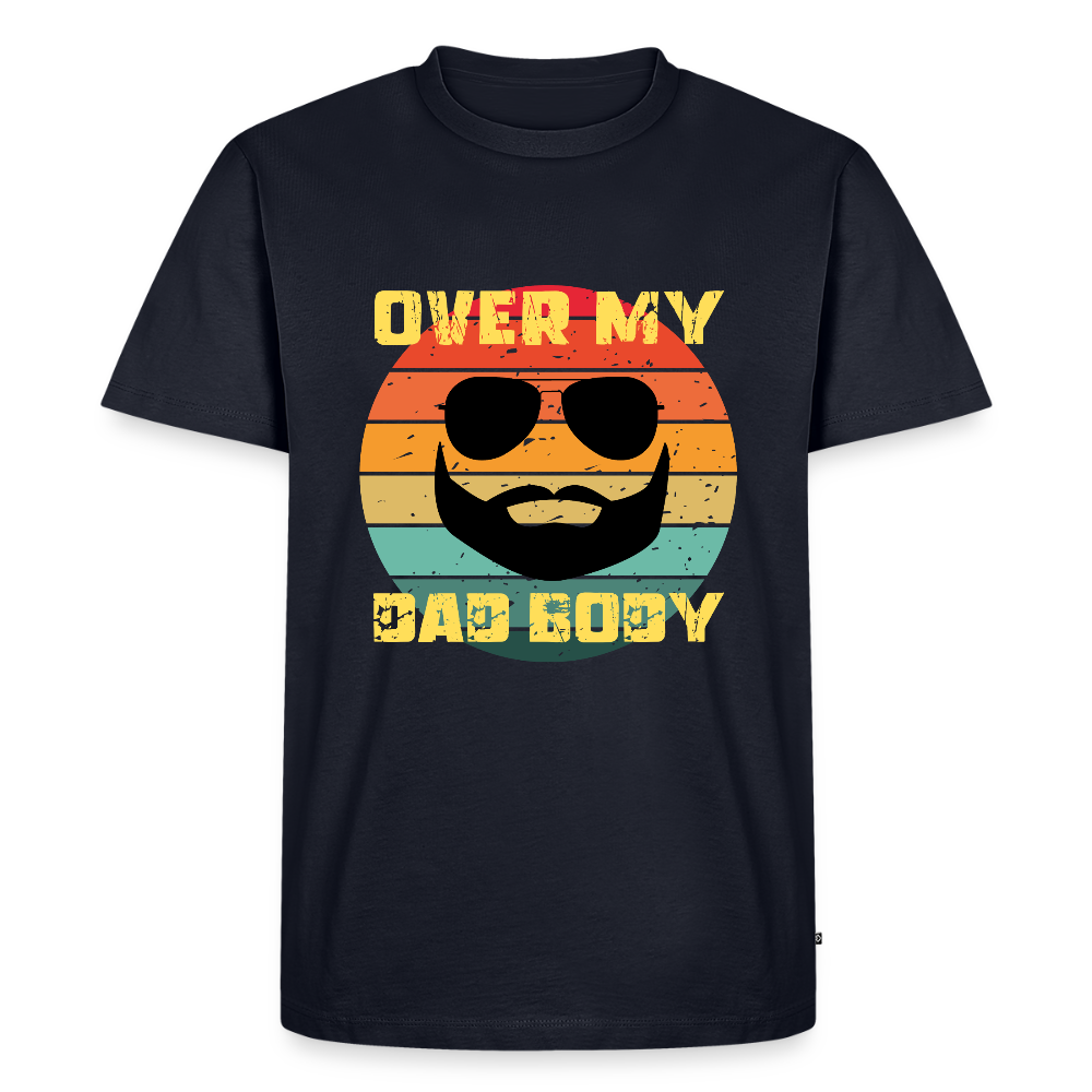 Over My Dad Body, Männer/ Men Premium T-Shirt - Navy