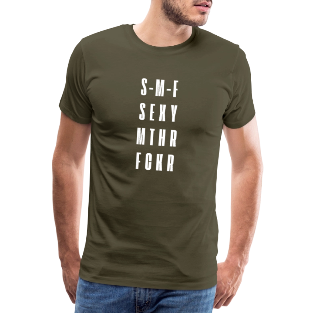 S-M-F SEXY MTHR FCKR, Männer Premium T-Shirt - Khaki