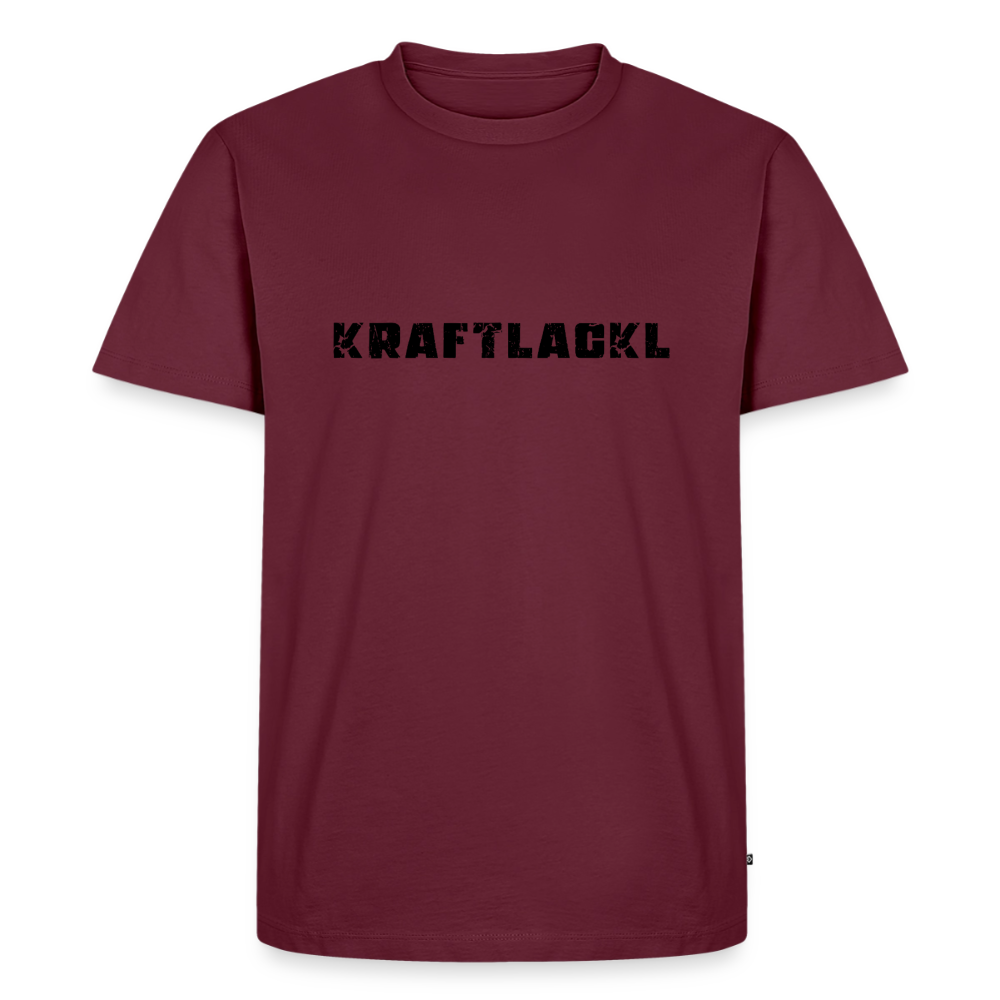 Kraftlackl, Männer Premium T-Shirt - Burgunderrot