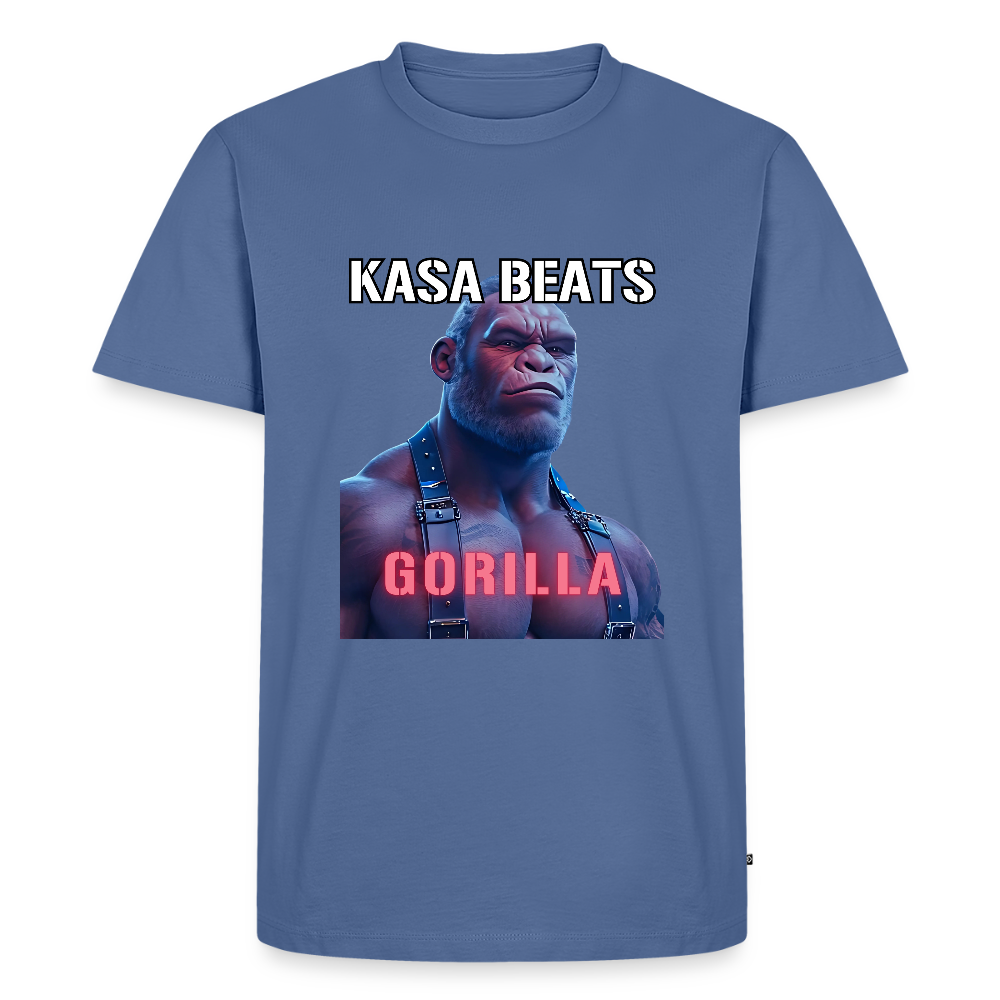 KASA BEATS - GORILLA, Men Premium T-Shirt - Taubenblau