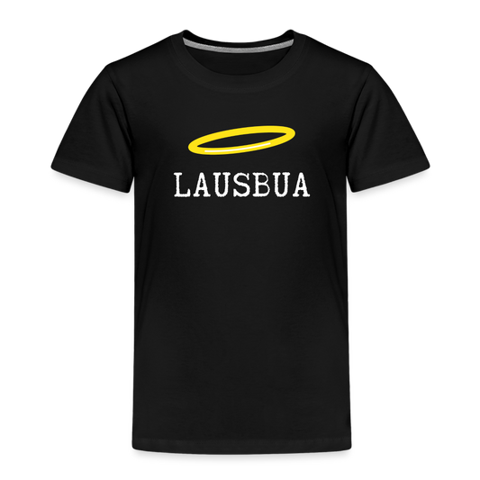 Lausbua, bayerischer bzw österreichischer Lausbub, Kinder Premium T-Shirt - Schwarz