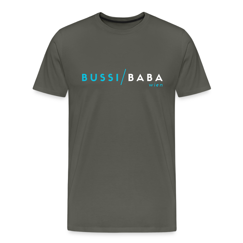 Bussi / Baba Wien aquablau, Männer Premium T-Shirt - Asphalt