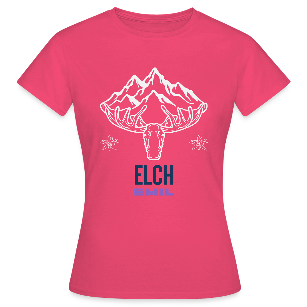 Elch Emil in Österreich, Frauen T-Shirt - Azalea