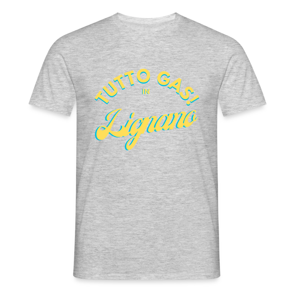 TUTTO GAS! in Lignano,  Männer T-Shirt - Grau meliert