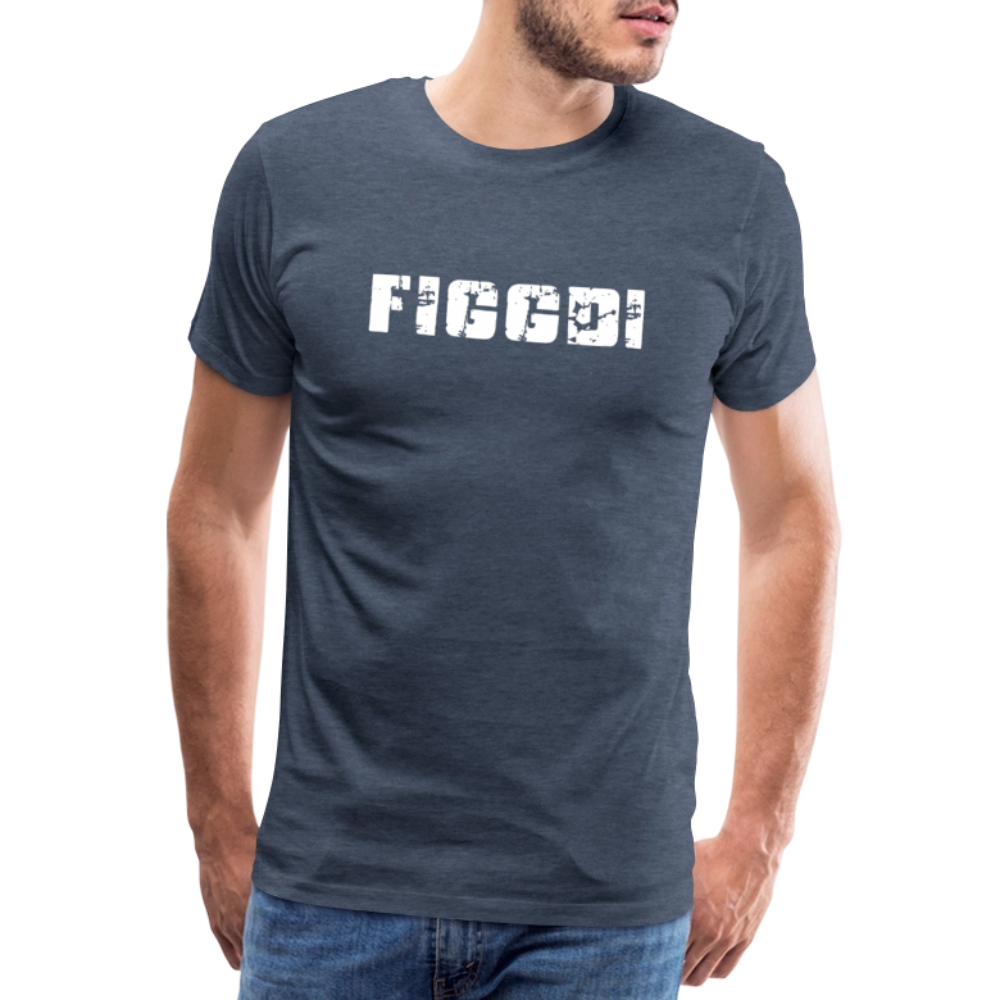 Figgdi - Schweizer Deutsch für "Kannst mich gern haben" ;-)  Männer Premium T-Shirt - Blau meliert