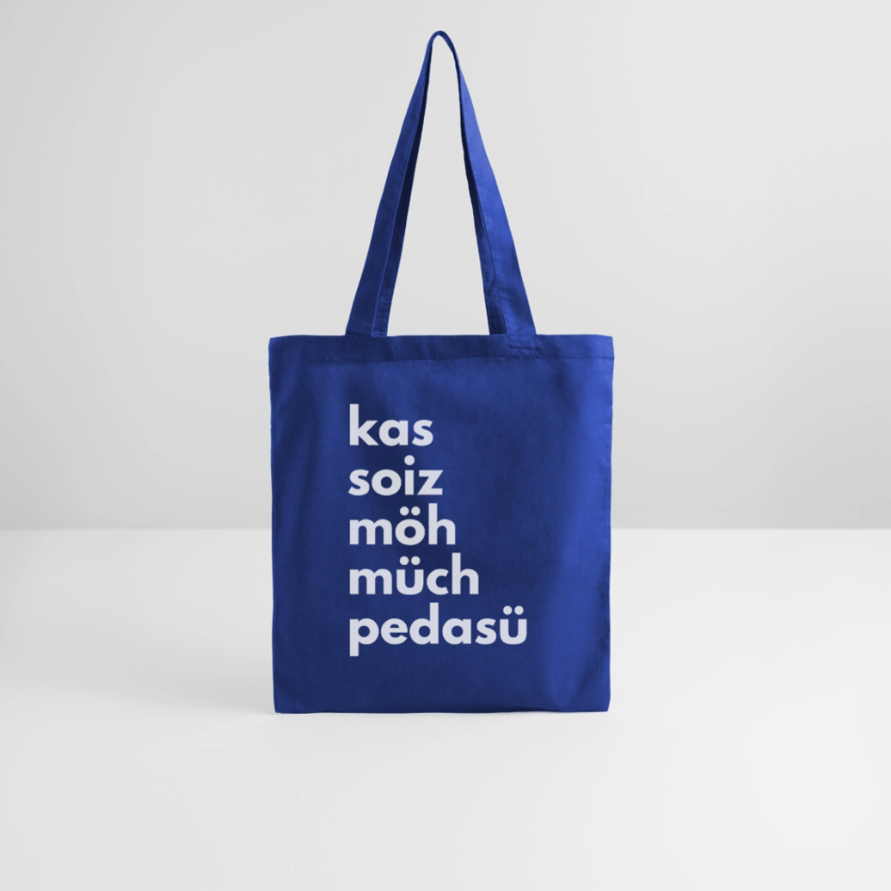 Einkaufsliste, Sackerl - Royalblau