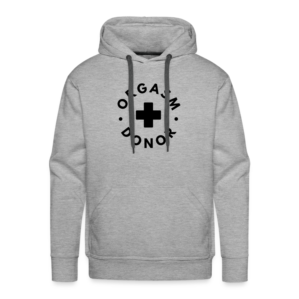 ORGASM DONOR - Men/ Männer Premium Hoodie - Grau meliert