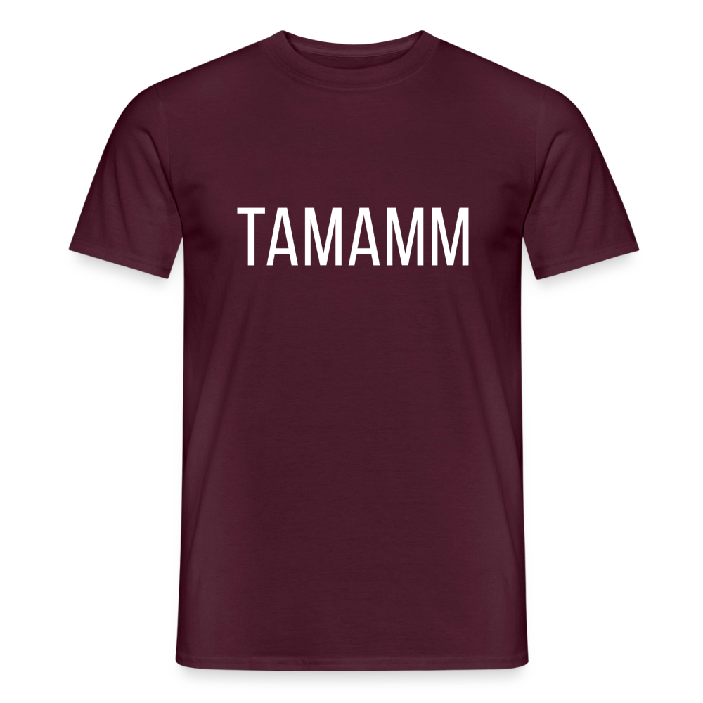 TAMAMM, Männer T-Shirt - Ziegelrot
