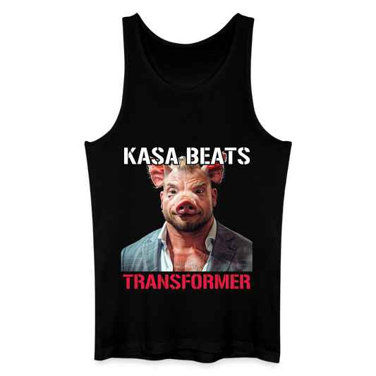 KASA BEATS - TRANSFORMER, Men/ Männer Bio/ Organic Cotton T-Shirt - Schwarz