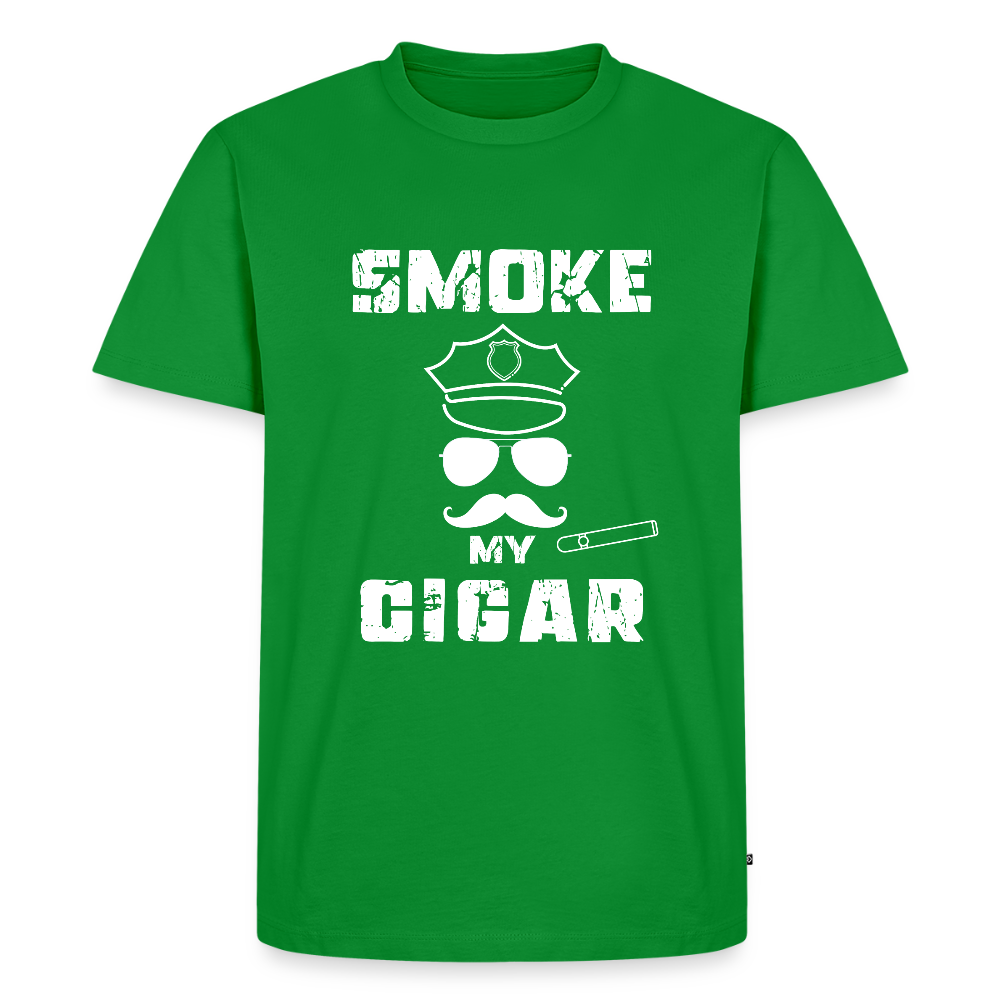 Smoke My Cigar - Zigarren Mann mit Zigarre, Hot Daddy, Cigar Man, Men/ Männer Premium T-Shirt - Grün