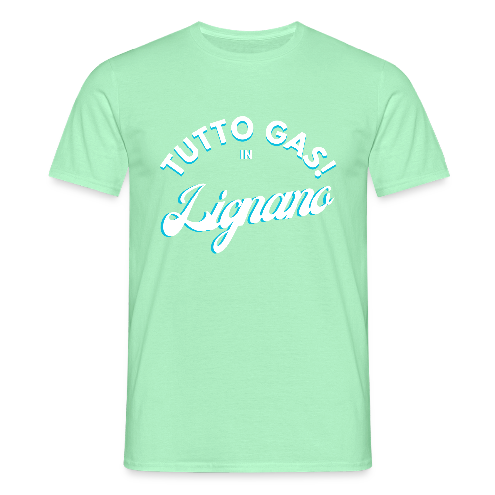 TUTTO GAS! in Lignano,  Männer T-Shirt - Mintgrün