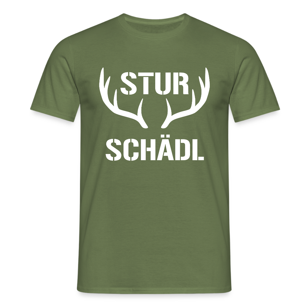 Sturschädl,  Männer T-Shirt - Militärgrün