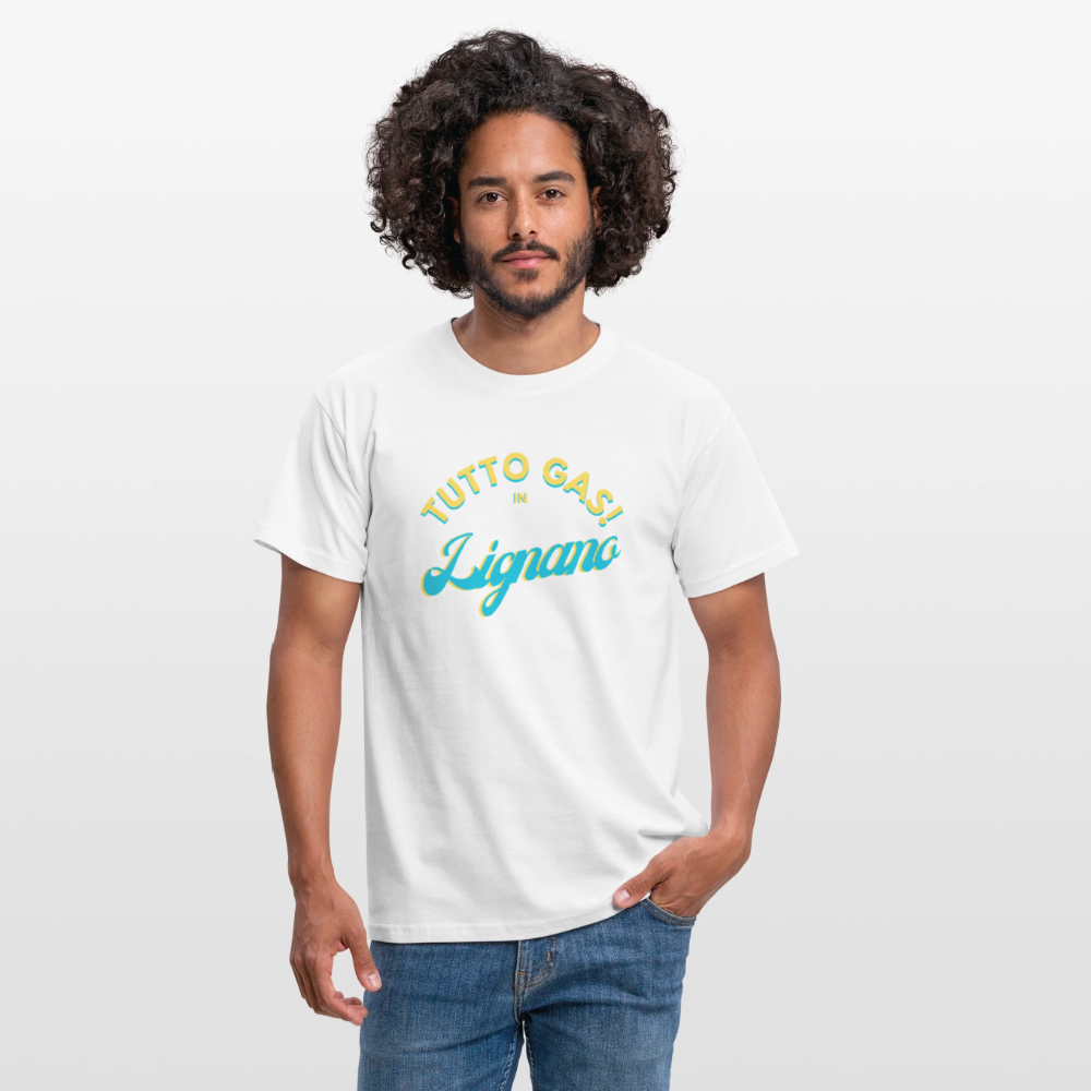 TUTTO GAS! in Lignano,  Männer T-Shirt - Weiß