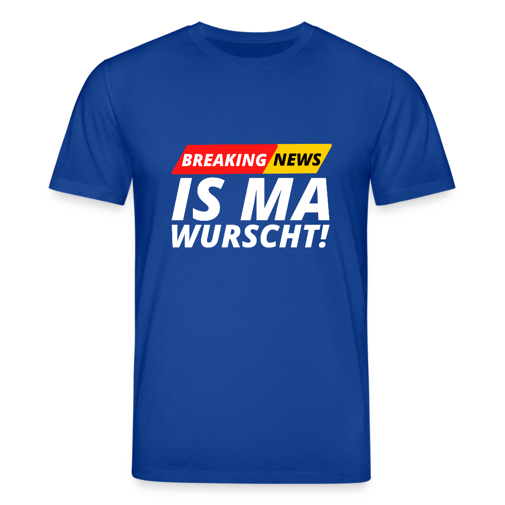 Breaking News: IS MA WURSCHT! Stanley/ Stella Unisex Premium Bio T-Shirt - Dunkelblau