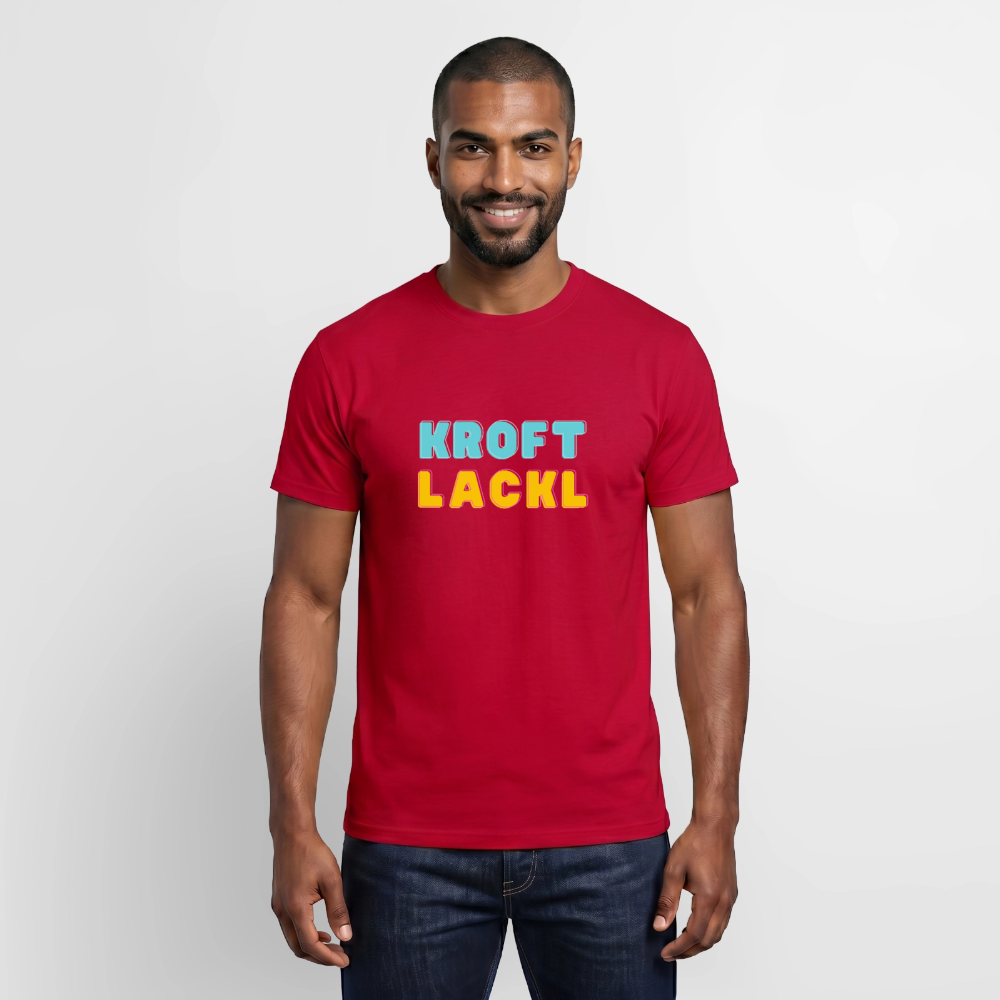Kroftlackl, Männer T-Shirt - Rot