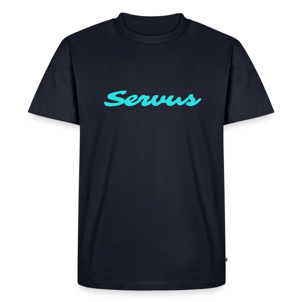 Servus (dt. Hallo), Männer Premium T-Shirt - Navy